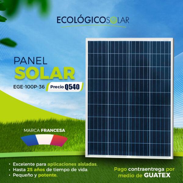 EGE100WP - Panel Solar de 100 Watts Poly