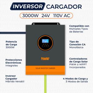 inversor solar aislado 120V Guatemala