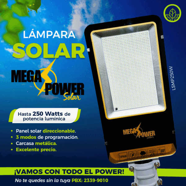 LSMPW250W - Lampara Mega Power Solar 250W
