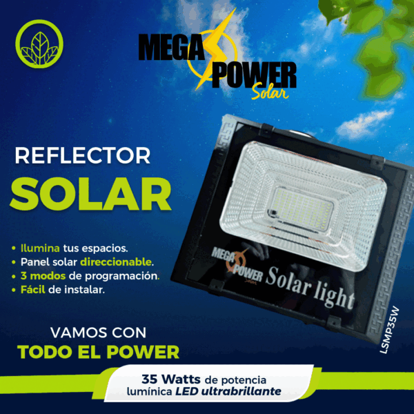 LSMP35W .- Reflector Solar Mega Power de 35W