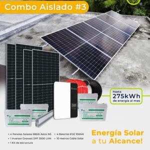 Kit Solar aislado de energía solar Guatemala