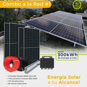 Kit Solar de energía a la red - energia solar guatemala