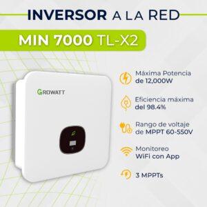 Inversor Growatt MIN 7000 TL- X2 Guatemala