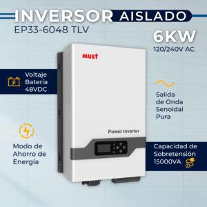 inversor solar aislado MUST