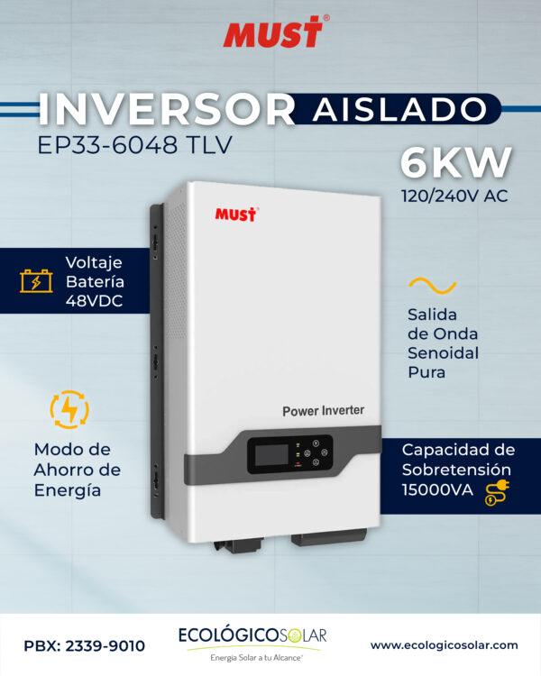 inversor solar aislado MUST