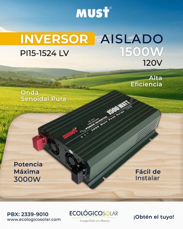 Inversor Solar Aislado MUSTPI1524 Guatemala