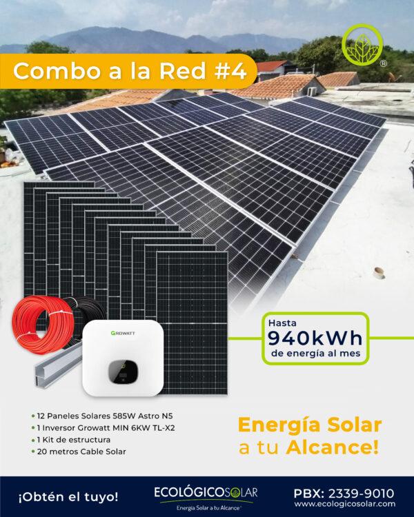 KIT DE ENERGIA SOLAR 4 A LA RED GUATEMALA