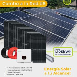 ENERGIA SOLAR A LA RED KIT DE ENERGIA 5 GUATEMALA