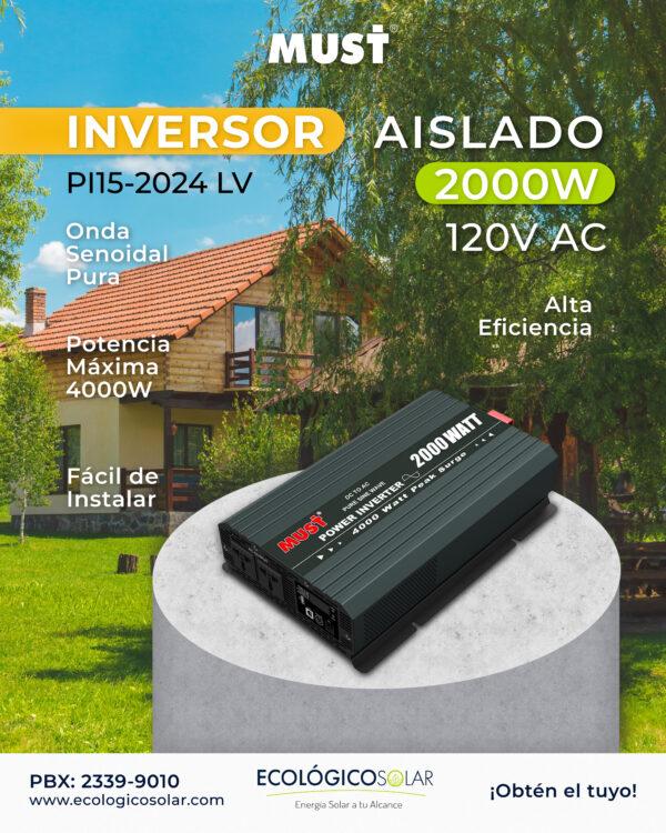 INVERSOR SOLAR AISLADO MUST PI15-2024